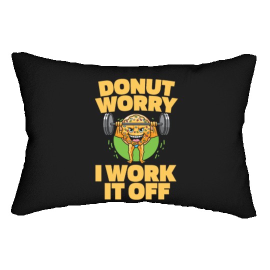 Fitness Donut Funny Donut Gym Lumbar Pillows