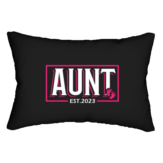 Aunt Est 2023 Baby Birth Babysitting Babysitter Lumbar Pillows