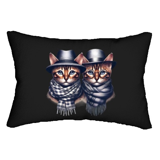 Bengal Kittens Cute Kitty Lumbar Pillows