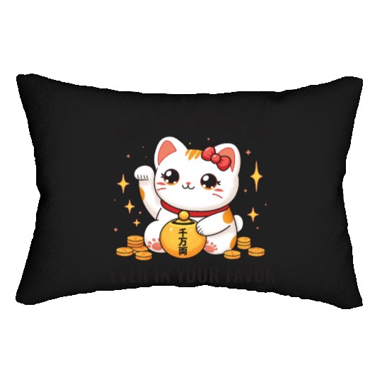 maneki neko Lumbar Pillows