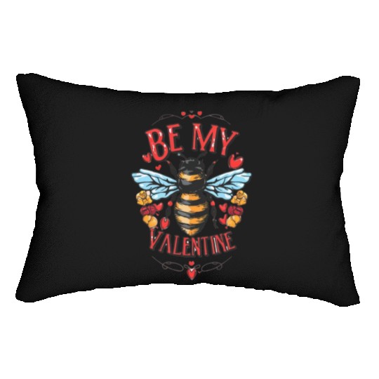 Bee My Valentine Lumbar Pillows