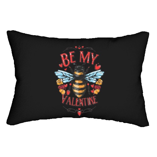 Bee My Valentine Lumbar Pillows