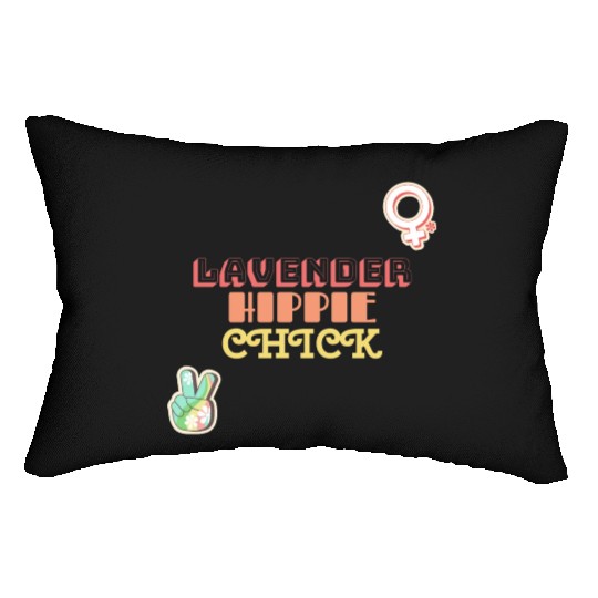 Aromatherapy Lavender Hippie Chick Lumbar Pillows