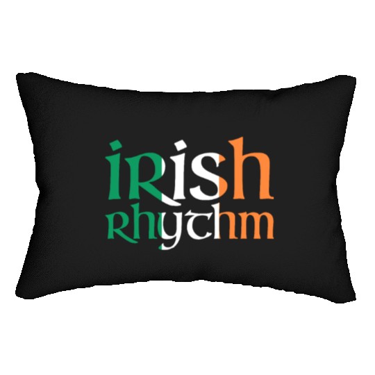 Irish Rhythm - Irish Flag - Irish Dance Lumbar Pillows