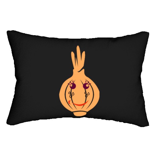 Onion Face Lumbar Pillows