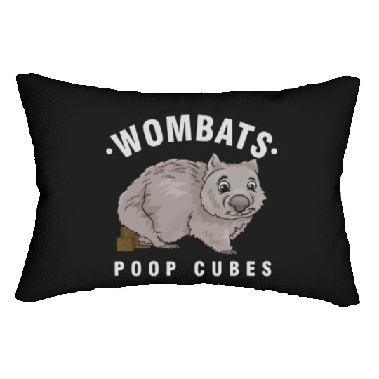 Cute Wombat Lover Wombats Poop Cubes Wombat Owner Lumbar Pillows
