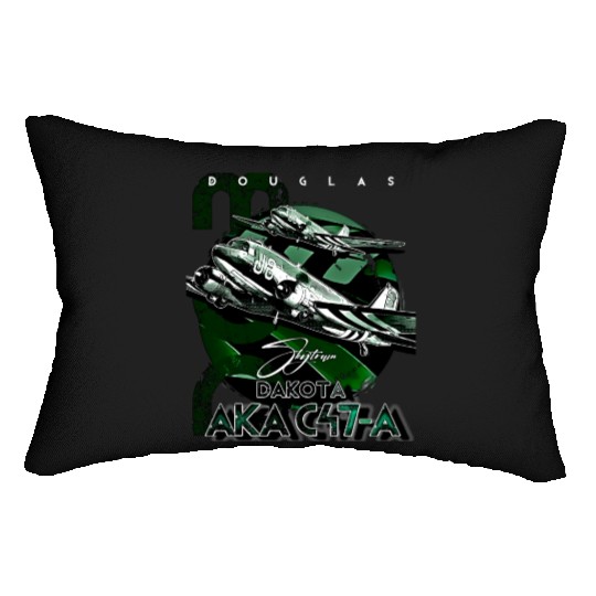 Douglas AKA C-47 Dakota Skytrain Military Version Lumbar Pillows
