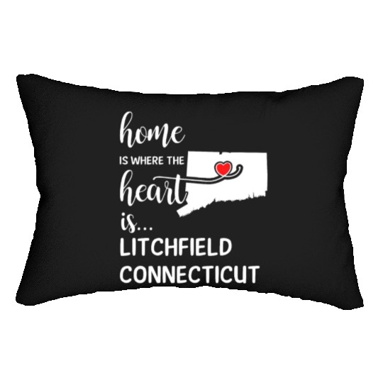 Litchfield County Connecticut Is Where My Heart Is Lumbar Pillows
