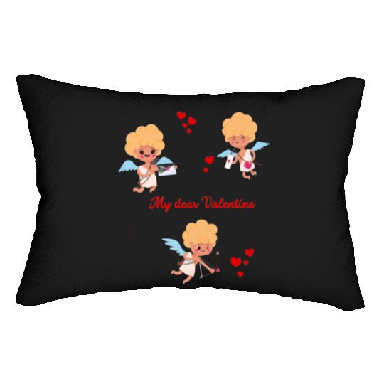 Spread love and Embrace cupid's charm! Lumbar Pillows
