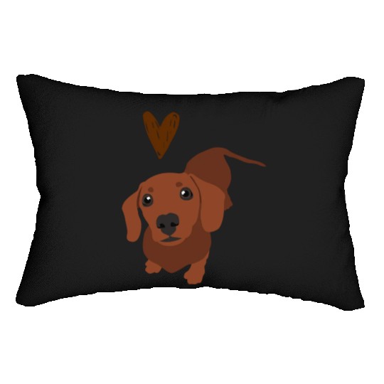 Dachshund Lumbar Pillows, Funny Gift for Dachshund Lover