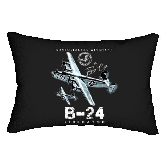 B24 Liberator The Flying Coffin WW2 Heavy Bomber A Lumbar Pillows