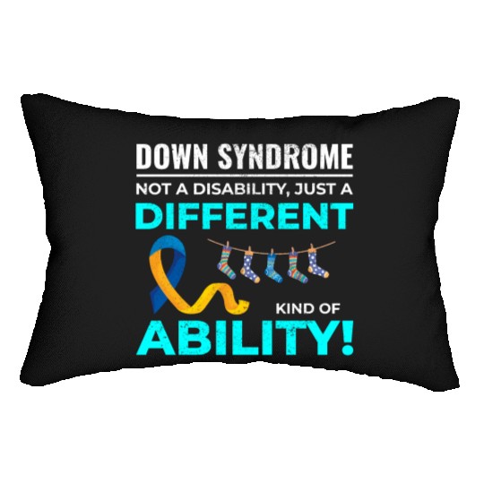 Down Syndrome Awareness Different Ability Lumbar Pillows