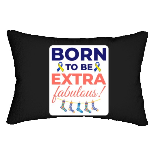 Down Syndrome Awareness Extra Fabulous Lumbar Pillows