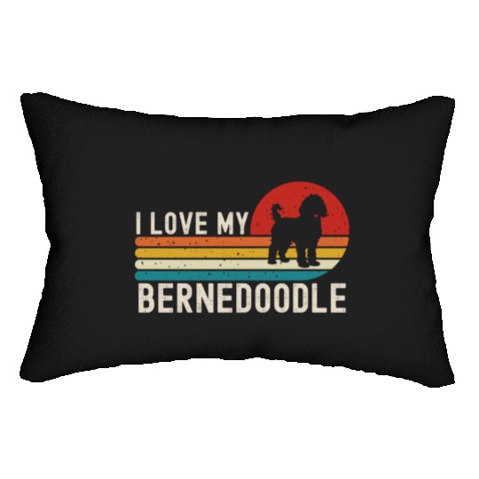 I Love My Bernedoodle Lumbar Pillows