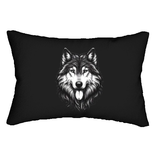 Majestic Wolf #2 Lumbar Pillows