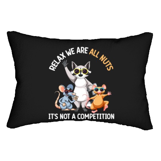 Funny Raccoon Mouse and Rat Lumbar Pillows