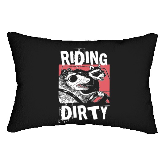 Funny Raccoons Trash Panda Racoon Lovers Lumbar Pillows