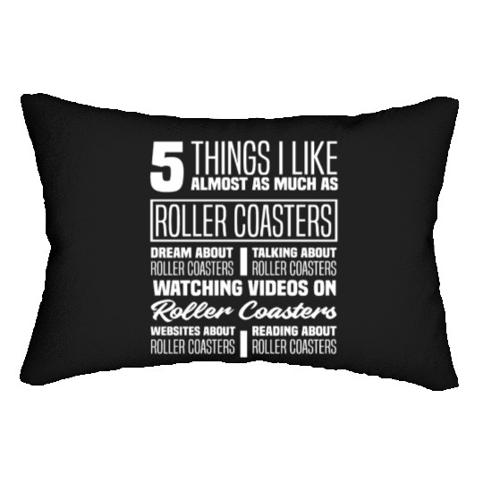 Roller Coaster Riding Roller Coaster Fan Lumbar Pillows