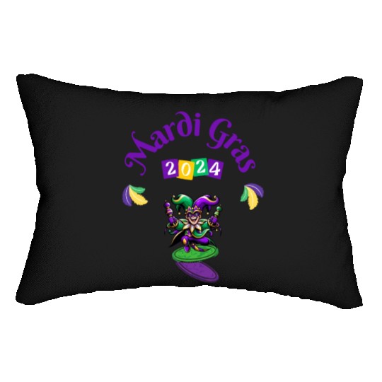 Mardi gras Funny Nola New orleans Louisiana Lumbar Pillows