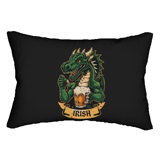 Irish Dragon St Patricks Day Lumbar Pillows