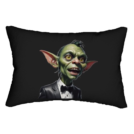 Green Goblin with Tuxedo Lumbar Pillows