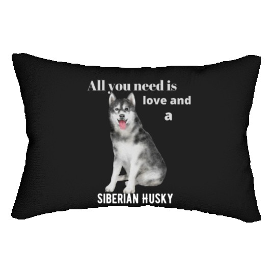 Siberian Husky Dog Lover, Husky Mom, Husky Dad Lumbar Pillows