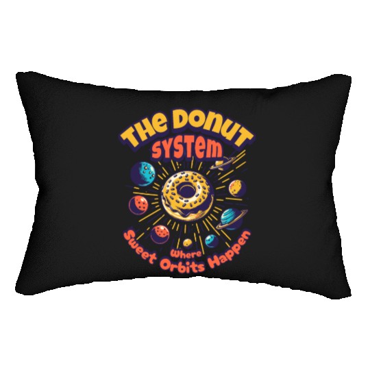 Donut Solar System Lumbar Pillows