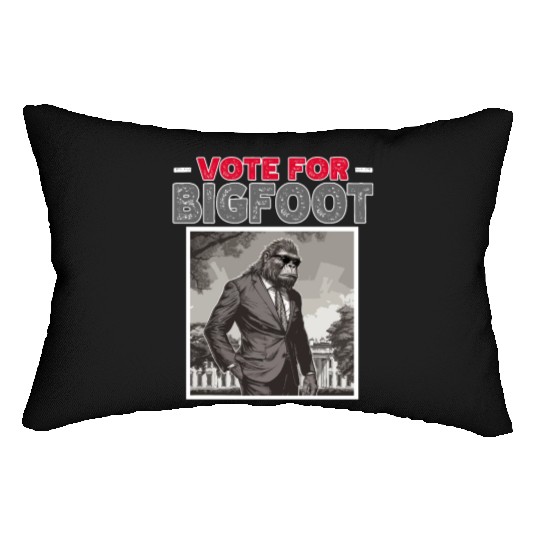 Presidential elections 2024 Bigfoot Lumbar Pillows