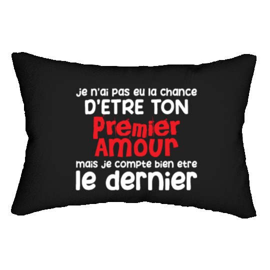 Humour saint valentin Homme Femme Premier Déclarat Lumbar Pillows