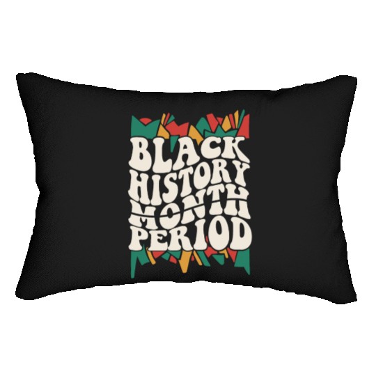 Black History Month Period African American Pride Lumbar Pillows
