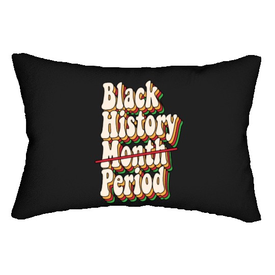 Black History Month Period African American Pride Lumbar Pillows