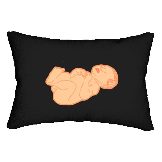 Newborn baby white skin color Lumbar Pillows