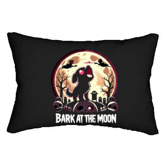 Horror Dog Halloween Spooky Dog Lover Gothic Dog Lumbar Pillows