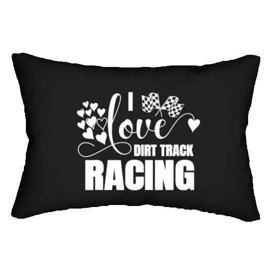 Dirt Track Racing Stock Car Races Sprint Car Race Lumbar Pillows