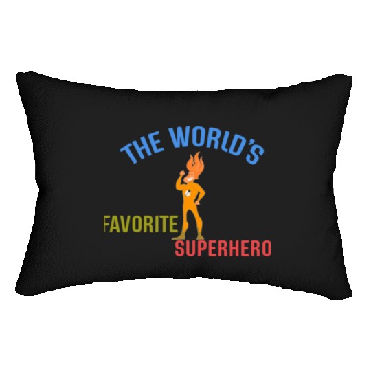 The World's Favorite Superhero Hype Lumbar Pillows
