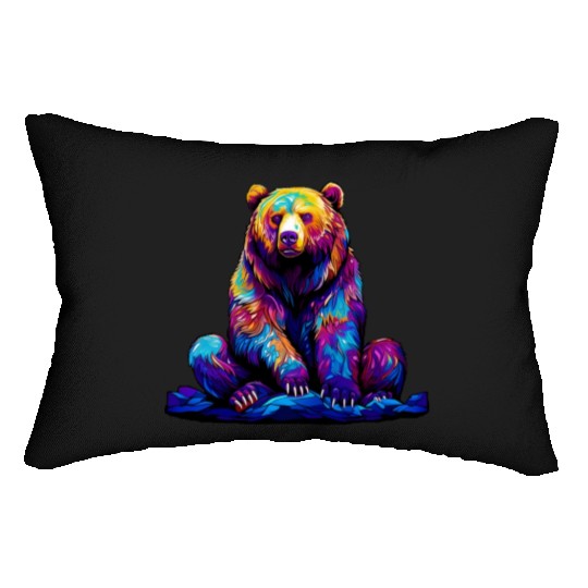Cool Wilderness Bear Lumbar Pillows