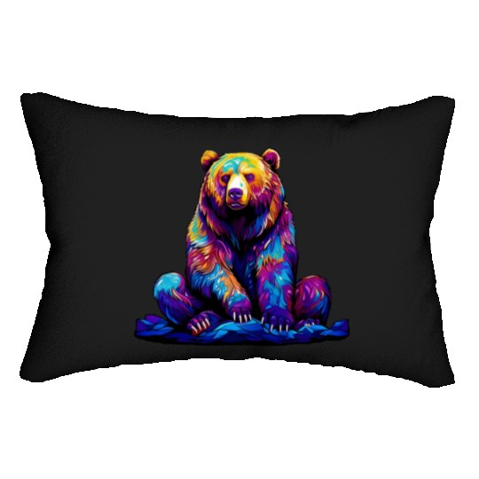 Cool Wilderness Bear Lumbar Pillows