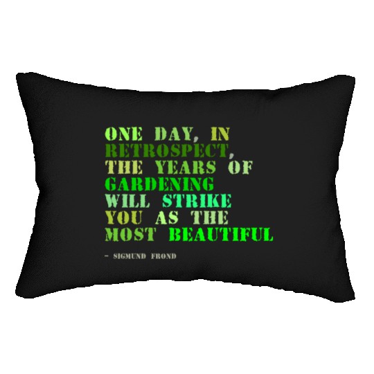 Plant sayings fake sigmund freud quote Lumbar Pillows