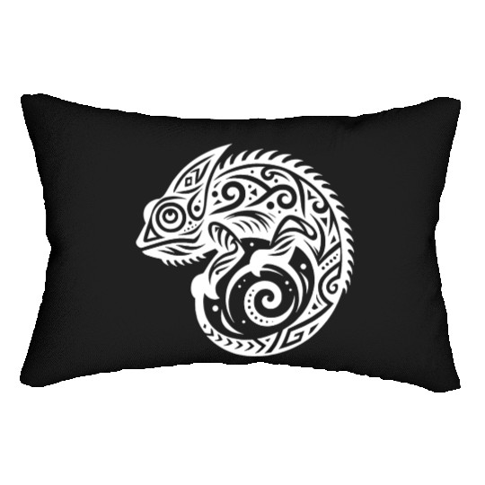 Chameleon T Tattoo Disguise Lumbar Pillows