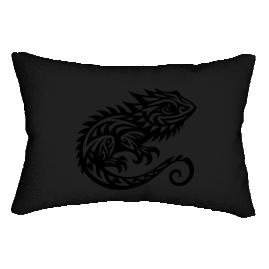 Cute Bearded Dragon T Tattoo Dragon Lumbar Pillows