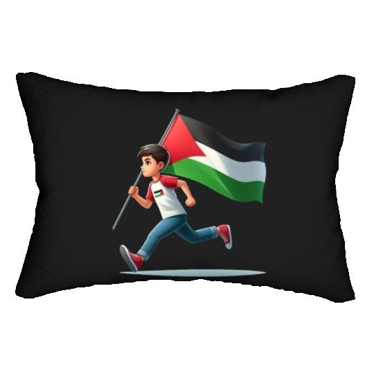 Free Palestine Lumbar Pillows