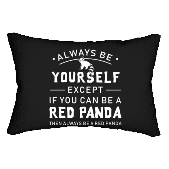 Cute Red Panda Gift Panda Lover Christmas Lumbar Pillows