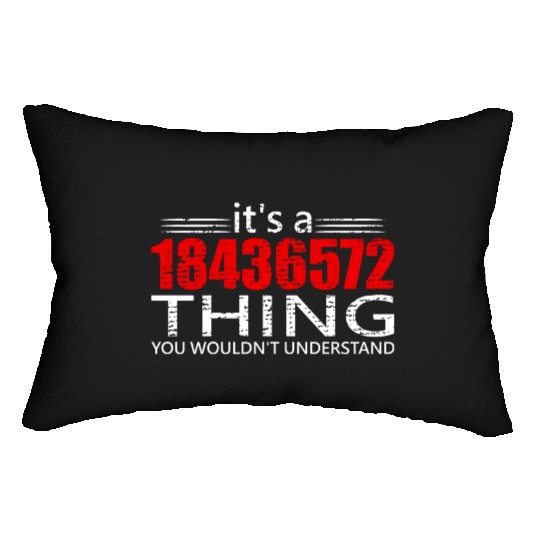 It's A 18436572 Thing Funny V8 Engine Car Guy Lumbar Pillows