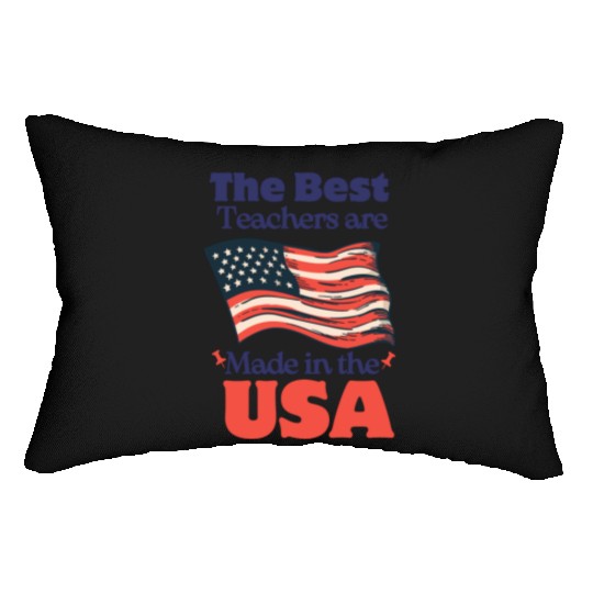 Teacher Appreciation Gift for 4th of July Lumbar Pillows