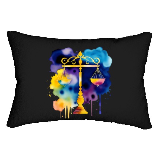 Color splash zodiac: Libra Lumbar Pillows