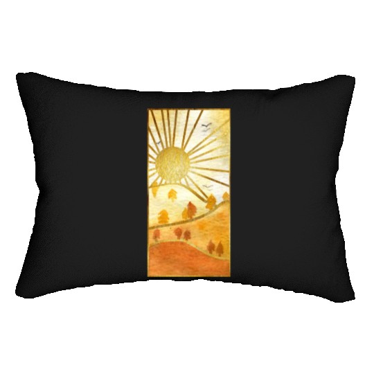 Landscape Sun Lumbar Pillows