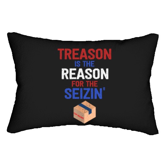 Treason is the Reason for the Seizin FBI Raid Lumbar Pillows