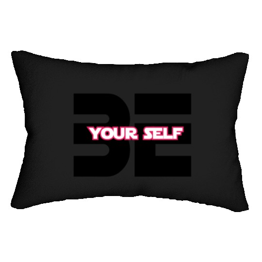 "Be Yourself: Embrace Authenticity" Lumbar Pillows