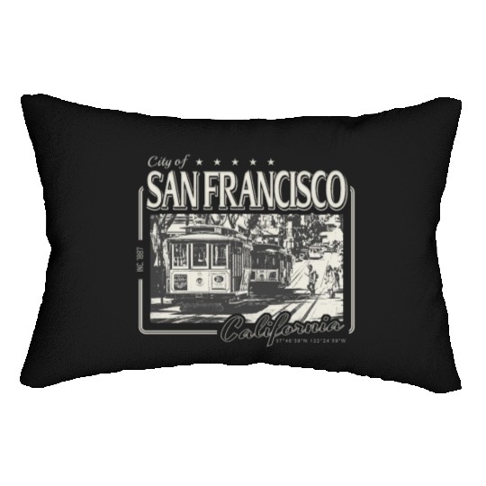 SAN FRANCISCO CALIFORNIA POWELL STREET Lumbar Pillows