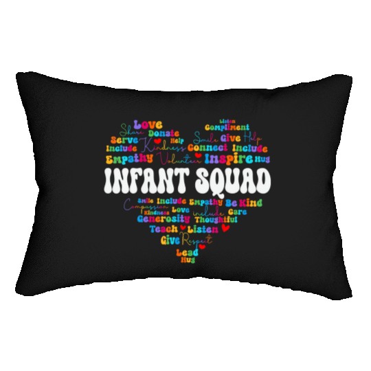 Cute Infant Squad Appreciation Week Back To School Lumbar Pillows